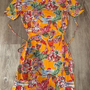 Zara Tropical Print dress